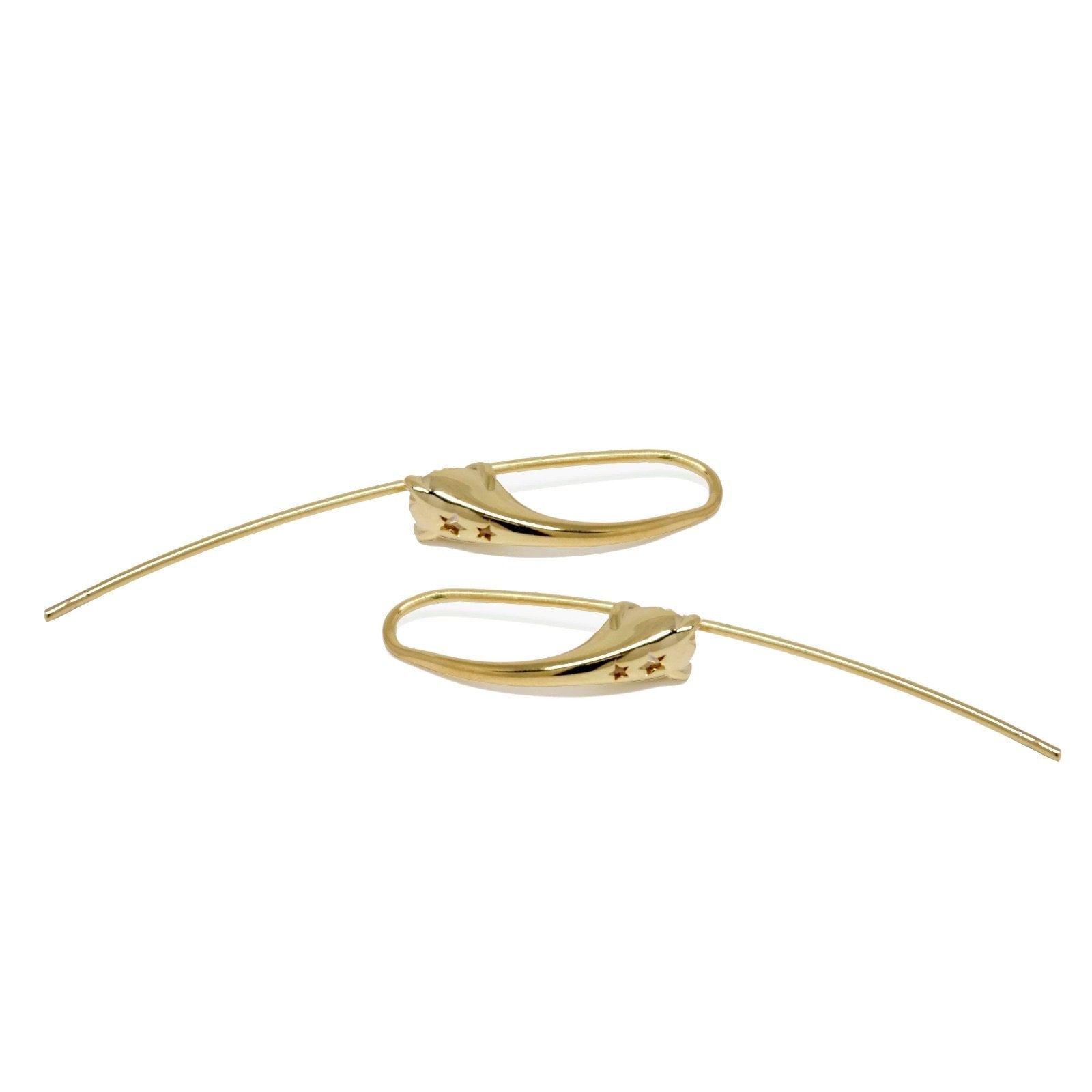 18K GL CZ Loop Dangling Earring - Donna Italiana ®