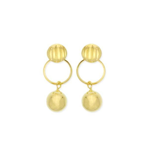18k GL Dangle Ball Earring - Donna Italiana ®