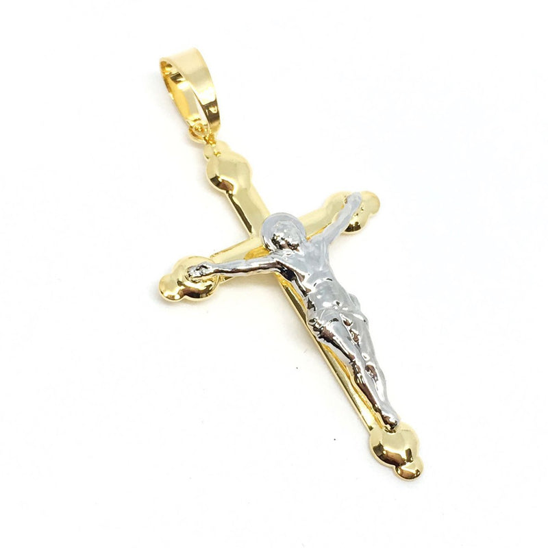 18K GL Detailed Crucifix - Donna Italiana ®