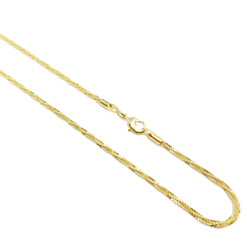 18K GL Diamond Cut Rope Chain - Donna Italiana ®