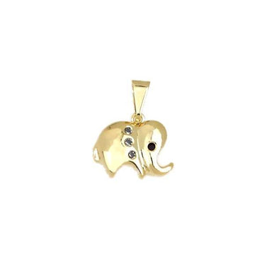 18K GL ELEPHANT PENDANT - Donna Italiana ®