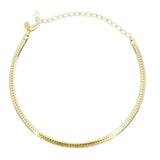 18k GL Flat Diamond Cut Chain - Donna Italiana ®