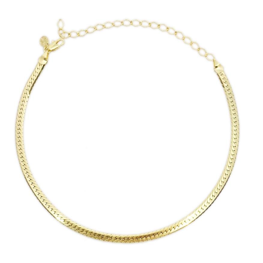 18k GL Flat Diamond Cut Chain - Donna Italiana ®