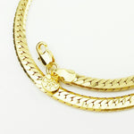 18k GL Flat Diamond Cut Chain - Donna Italiana ®