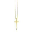 18k GL Gallerie Cross Necklace - Donna Italiana ®