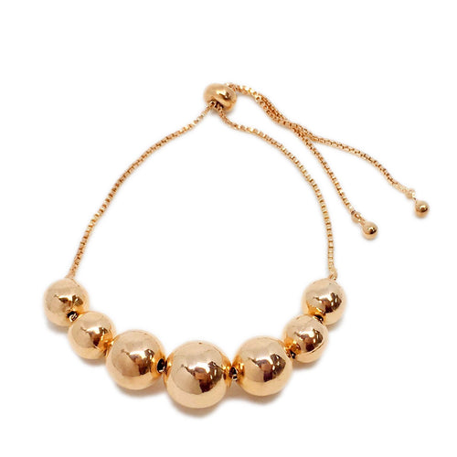 18k GL Golden Beads Bracelet - Donna Italiana ®