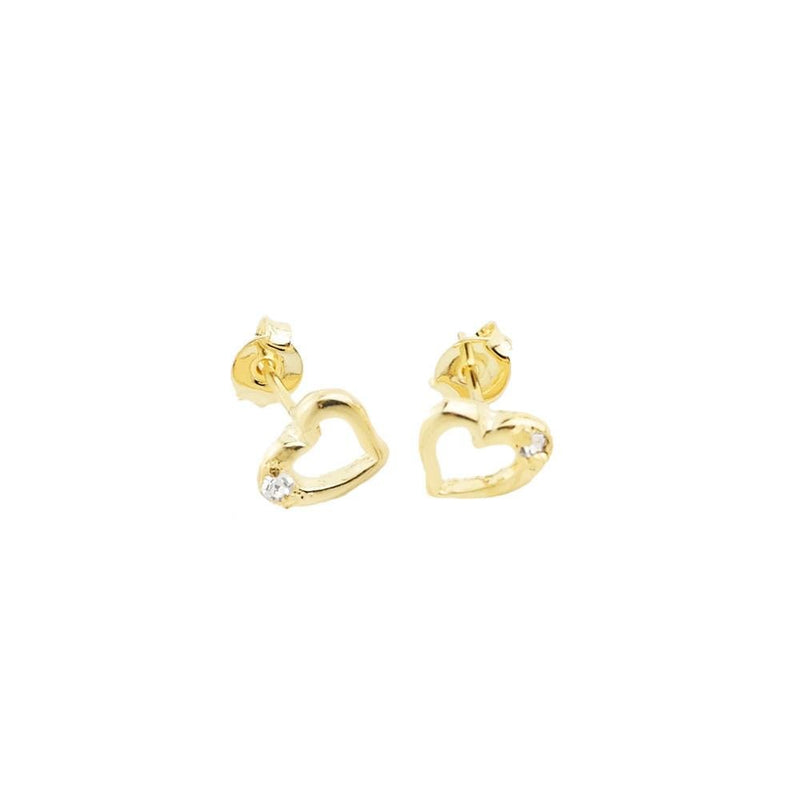 18k GL Heart Earrings - Donna Italiana ®