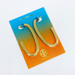 18K GL Jenna Hoops - Donna Italiana ®