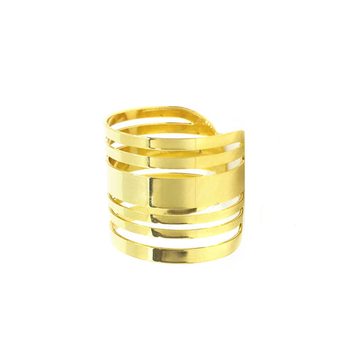18k GL Joyful Lines Ring - Donna Italiana ®