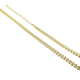 18K GL Leaf Chain Choker - Donna Italiana ®