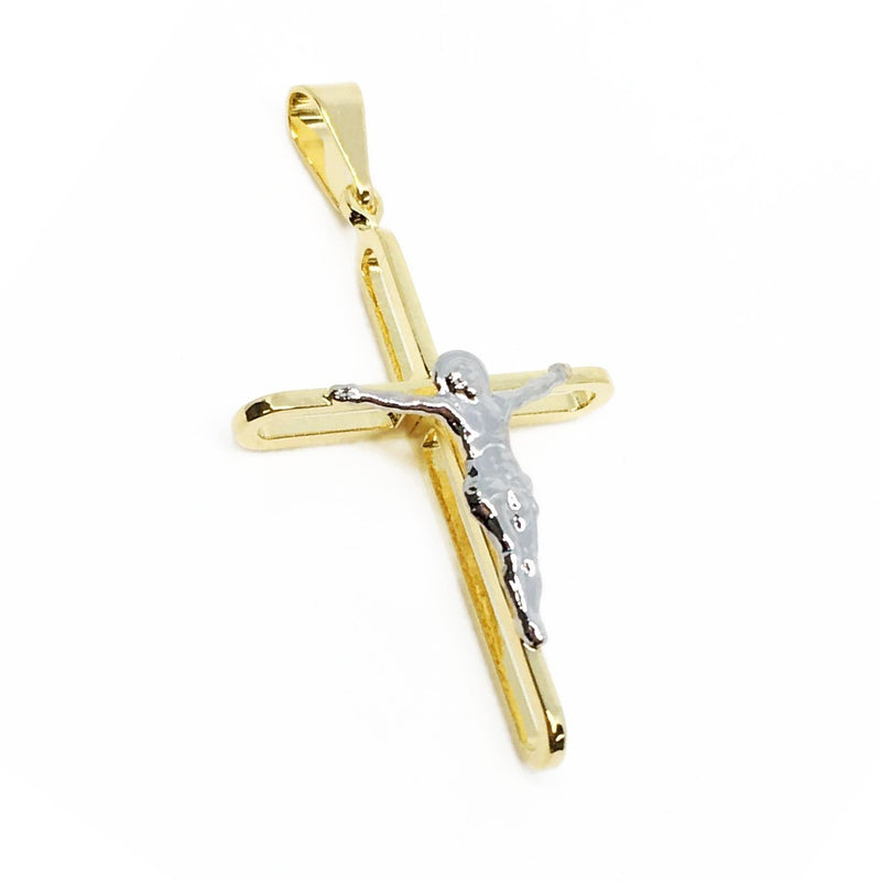 18K GL Medium Crucifix RH -GD - Donna Italiana ®