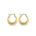 18k GL Mesh Hoop Earrings - Donna Italiana ®