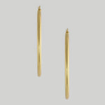18k GL Polished Round Hoop - Donna Italiana ®