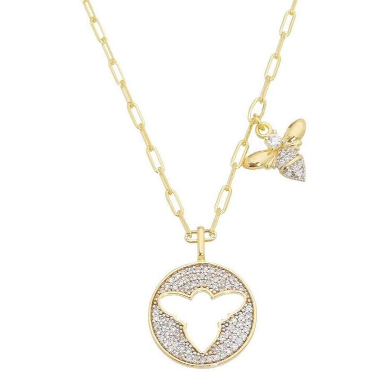 18K GL Queen B Necklace - Donna Italiana ®