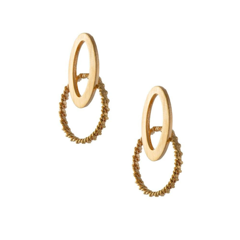 18k GL Rose Earrings - Donna Italiana ®
