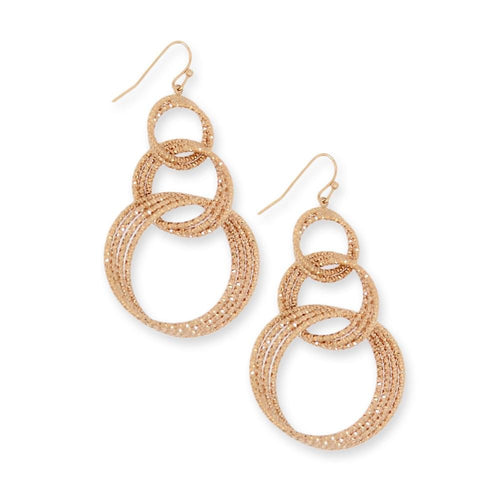 18k GL Rose Gold Hoop Earrings - Donna Italiana ®