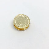18K GL SAINT BENITO ROUND PENDANT - Donna Italiana ®