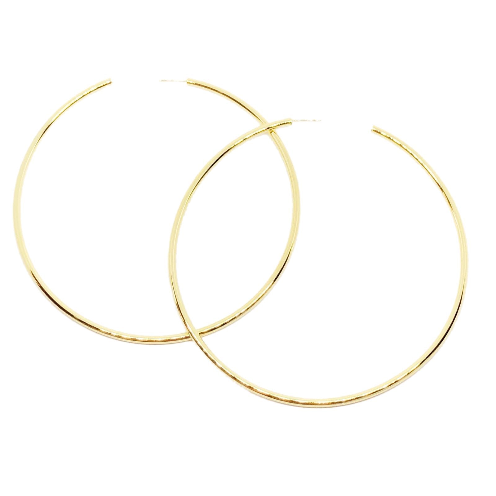 18K GL SELENA HOOPS - Donna Italiana ®