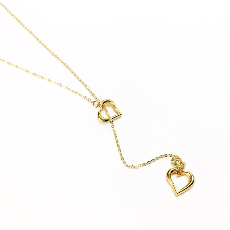 18k GL Sweethearts Tie Necklace - Donna Italiana ®