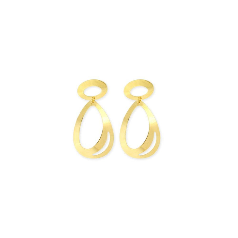18K GL Teardrop Earrings - Donna Italiana ®