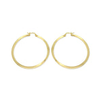 18k GL Twisted Hoop 50mm - Donna Italiana ®