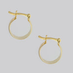 18k GL Versalles Barrel Hoop Polished - Donna Italiana ®