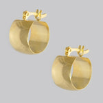 18k GL Versalles Barrel Hoop Polished - Donna Italiana ®