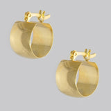 18k GL Versalles Barrel Hoop Polished - Donna Italiana ®