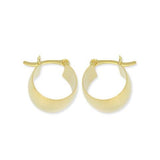 18k GL Versalles Barrel Hoop Polished - Donna Italiana ®