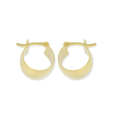 18k GL Versalles Barrel Hoop Polished - Donna Italiana ®