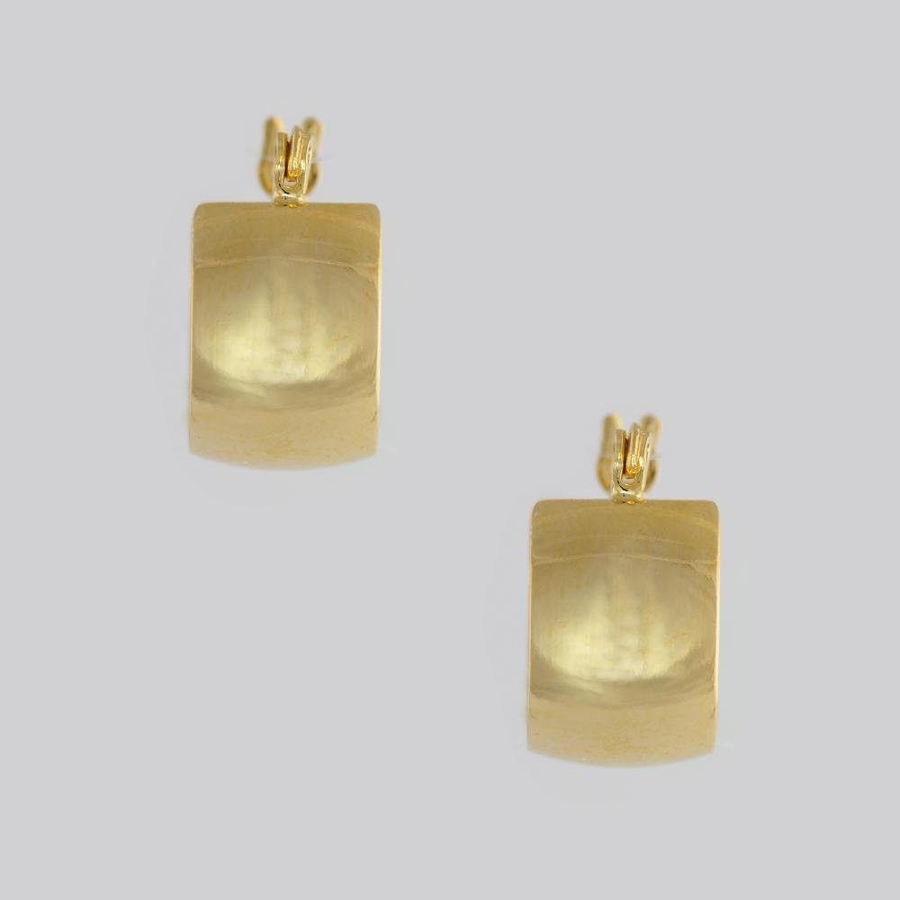 18k GL Versalles Barrel Hoop Polished - Donna Italiana ®