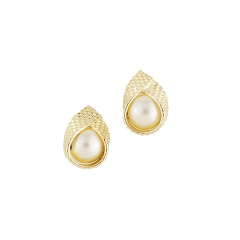 18k GL Wrapped Pearl Earrings - Donna Italiana ®