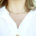 18K Gold Layer Cable Necklace - Donna Italiana ®
