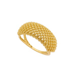 18K Gold Layer Caviar Ring - Donna Italiana ®