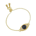 18K Gold Layer Evil Eye Bracelet - Donna Italiana ®