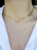 18k Gold Layer Figaro 3x9 chain - Donna Italiana ®