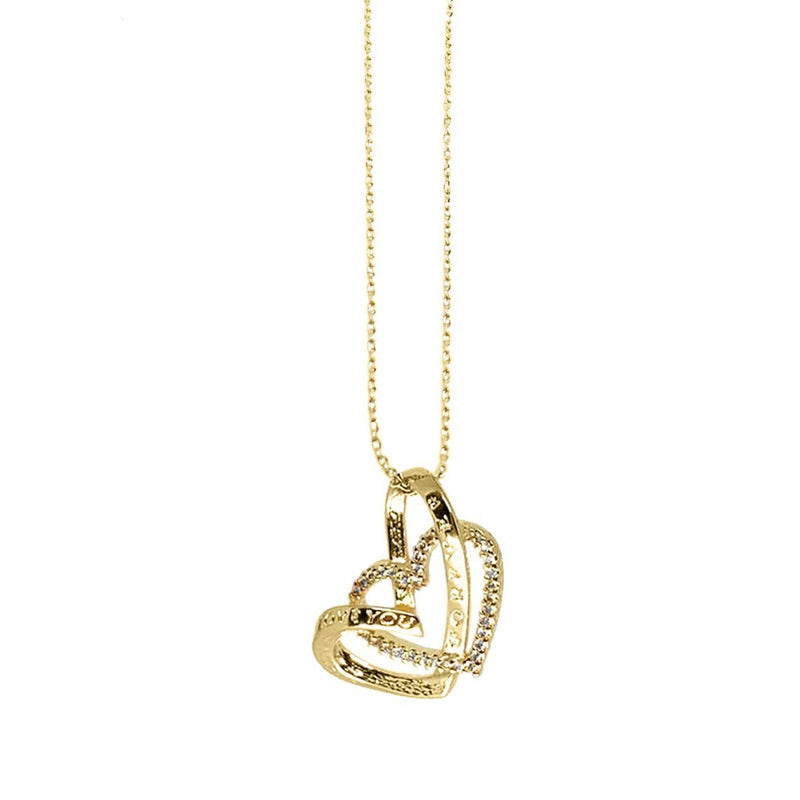 18K Gold Layer I love you forever Necklace - Donna Italiana ®