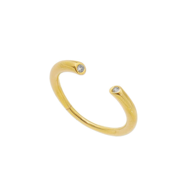 18K Gold Layer Open Ring - Donna Italiana ®