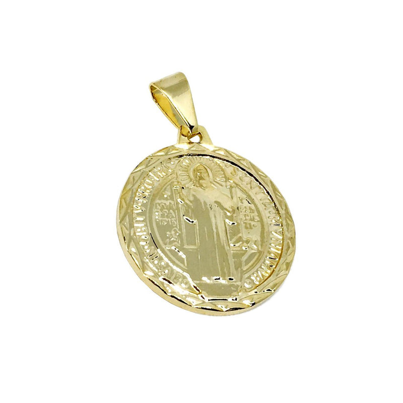 18K Gold Layer Saint Benedict Medal - Donna Italiana ®