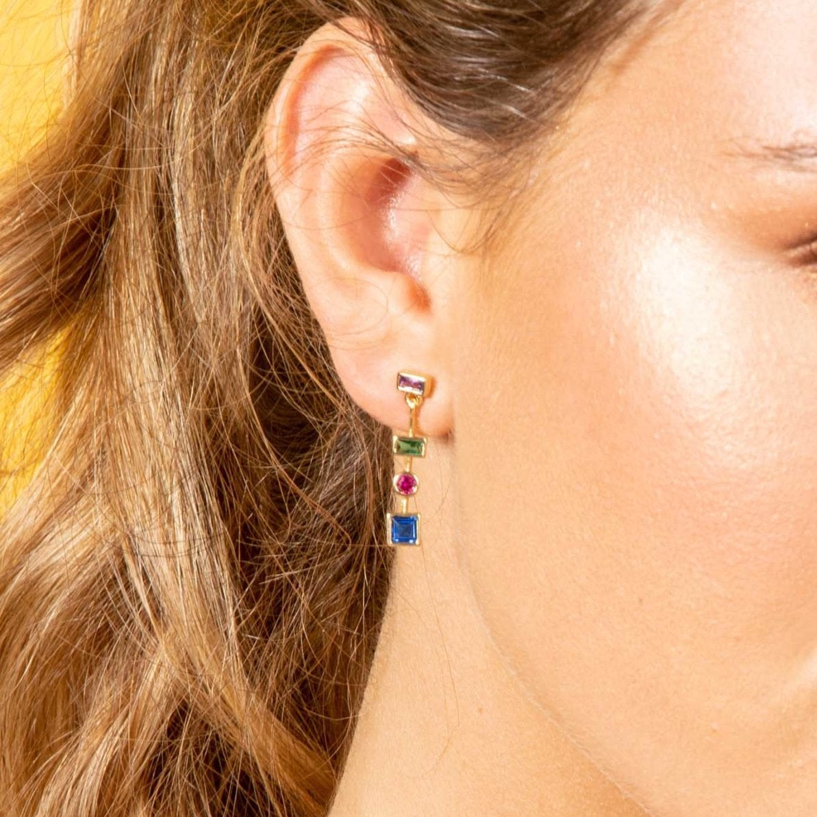 18K Gold Layer Summer Drop Earrings - Donna Italiana ®