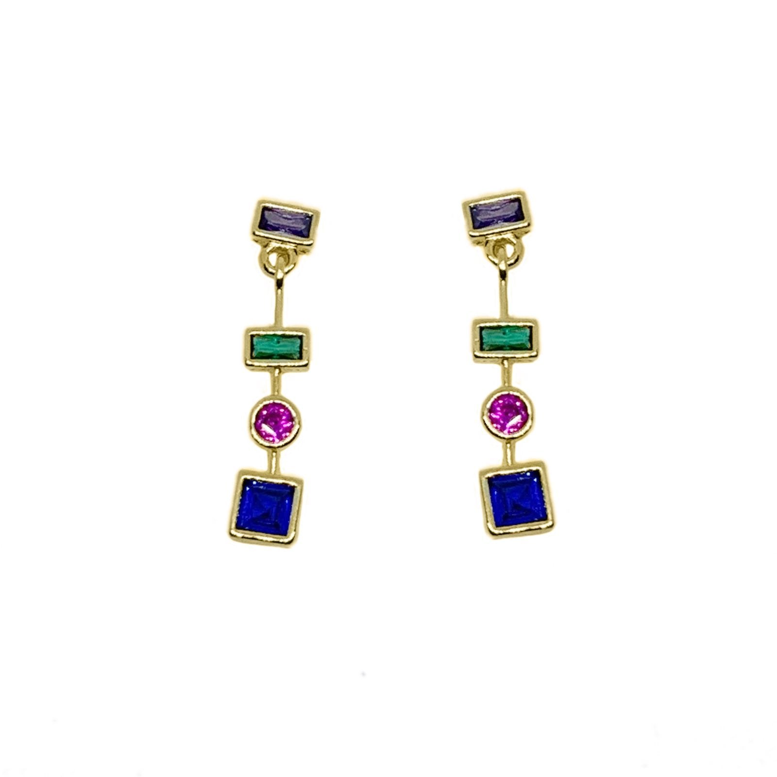 18K Gold Layer Summer Drop Earrings - Donna Italiana ®