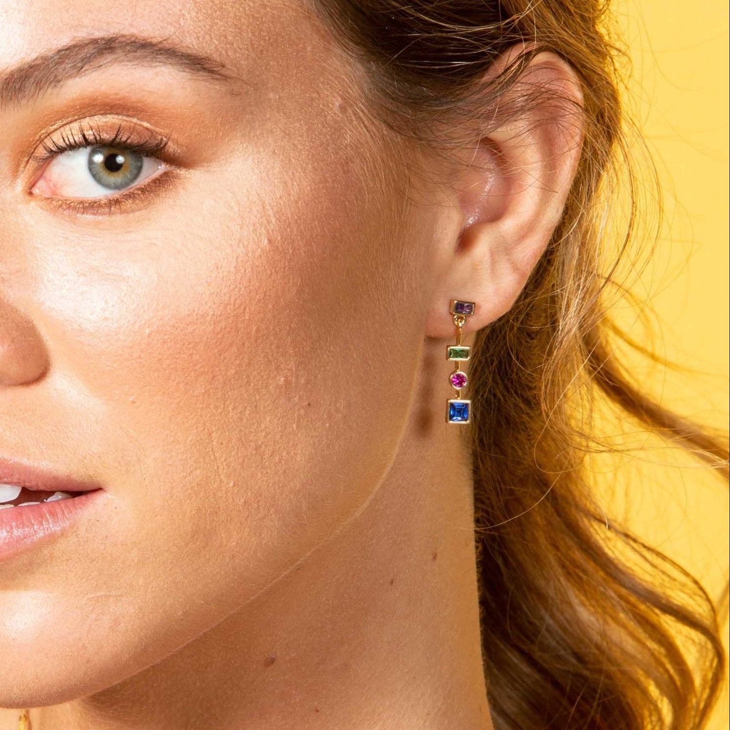18K Gold Layer Summer Drop Earrings - Donna Italiana ®