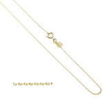 18KGL 1MM Round Link Chain - Donna Italiana ®