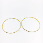 18KGL 50MM CONT HOOP - Donna Italiana ®