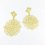 18KGL BEIRUTE CRAQUELURE EARRINGS - Donna Italiana ®