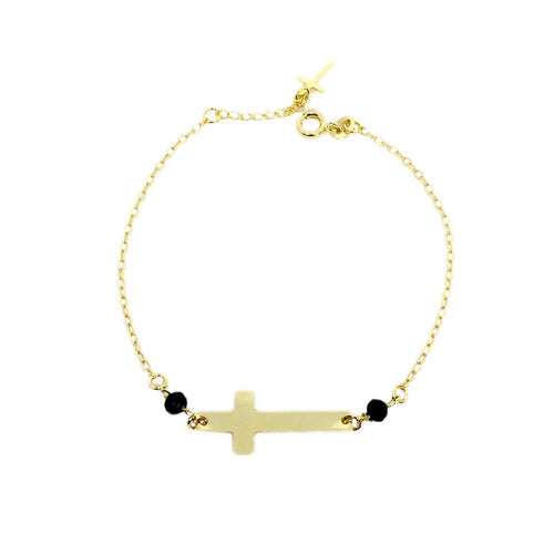 18KGL Belief Cross Bracelet - Donna Italiana ®