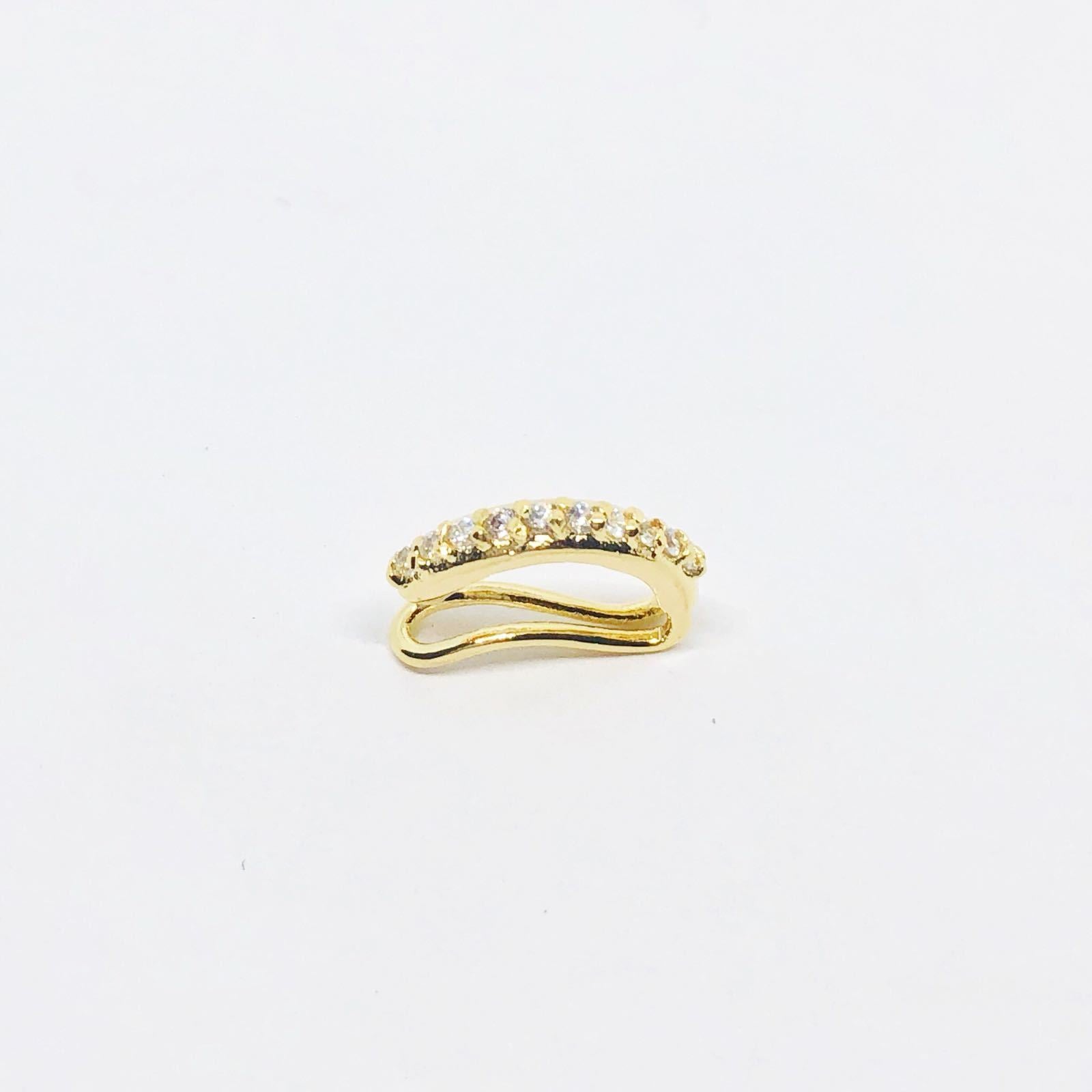 18KGL CZ Curve EAR CUFF - Donna Italiana ®