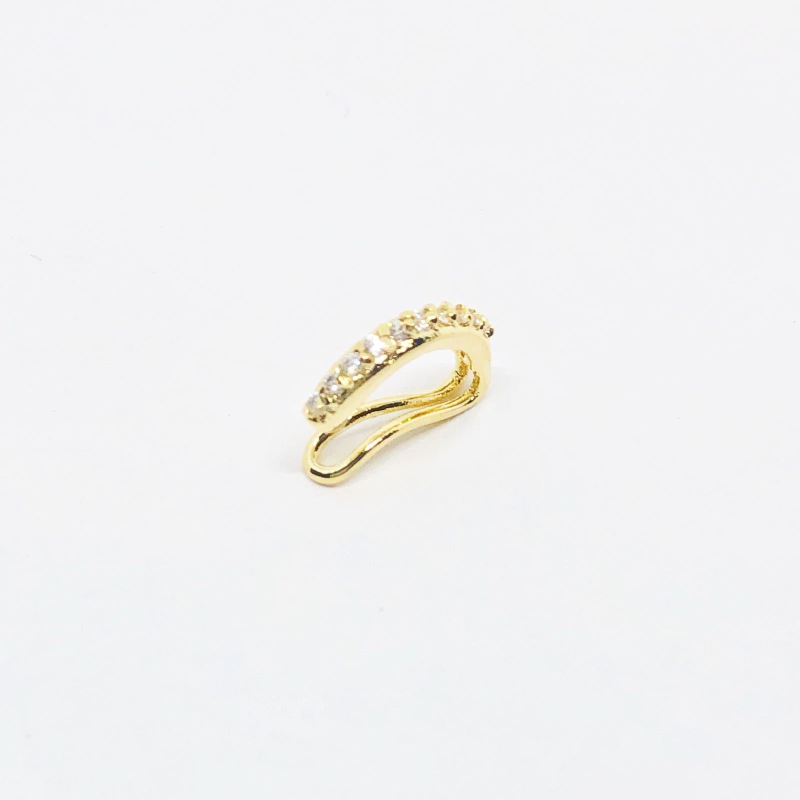 18KGL CZ Curve EAR CUFF - Donna Italiana ®