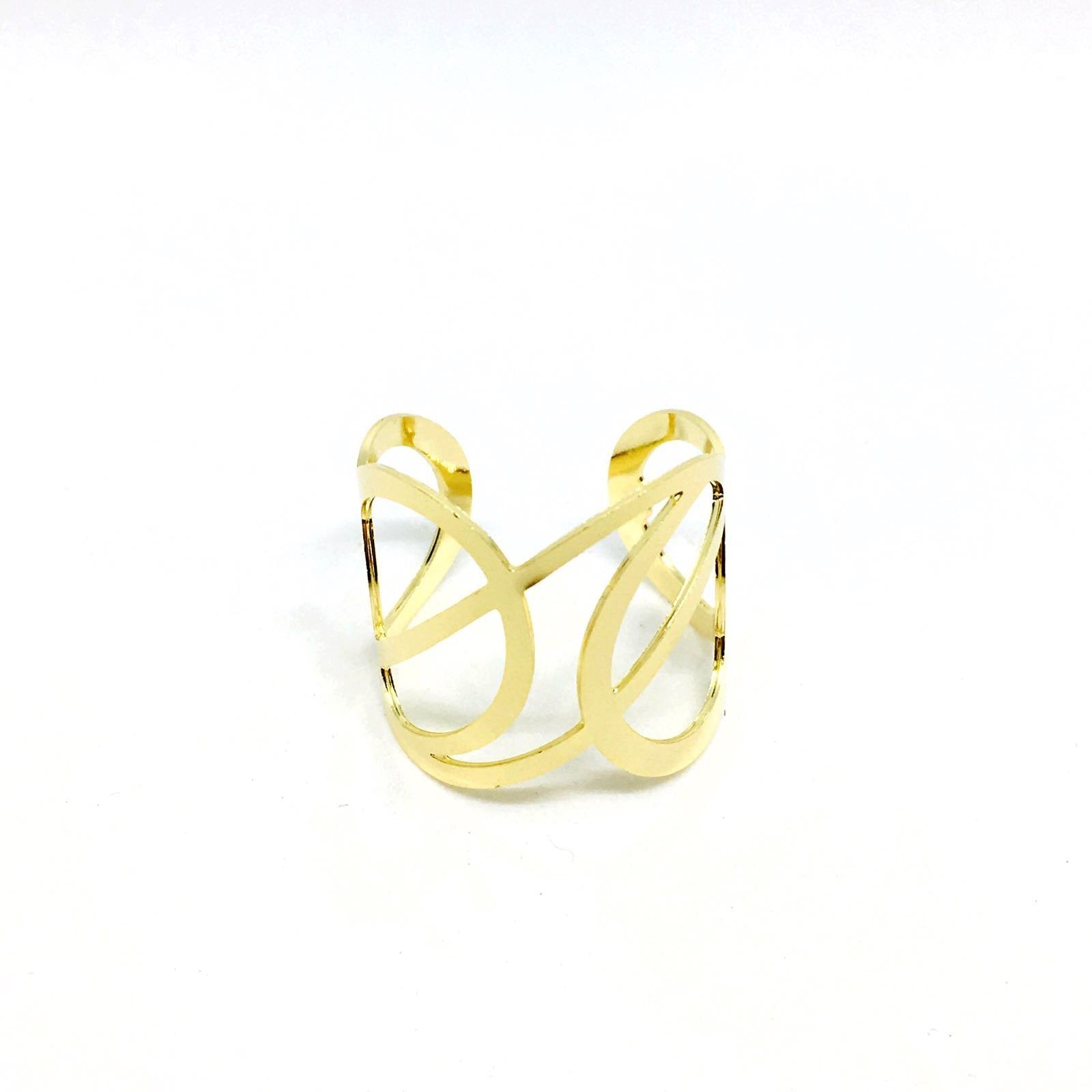 18KGL INTERTWINED RING - Donna Italiana ®