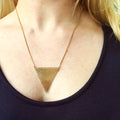 18KGL Inverted Triangle Necklace - Donna Italiana ®